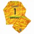 Camisola Inter de Milão Sommer 1 Guarda-redes Criança Equipamento Primeiro 2023-2024 Manga Comprida